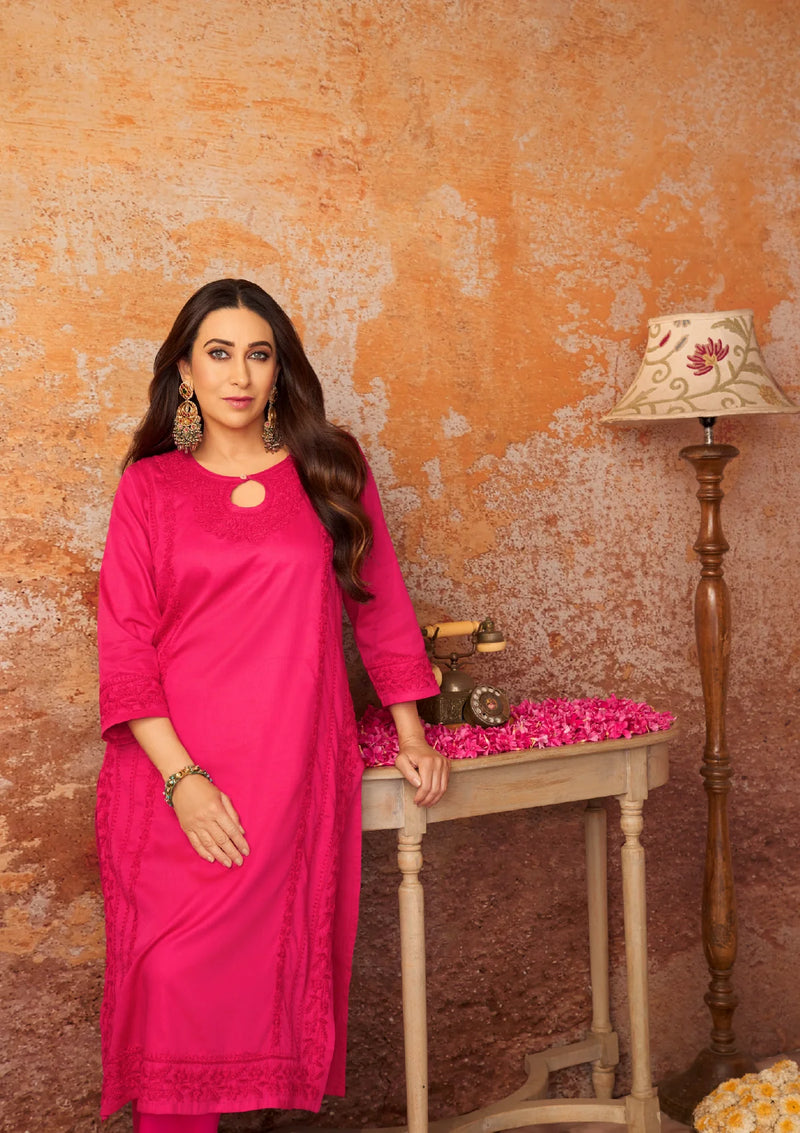 Jaam Silk Chikankari 2PC Kurta Set