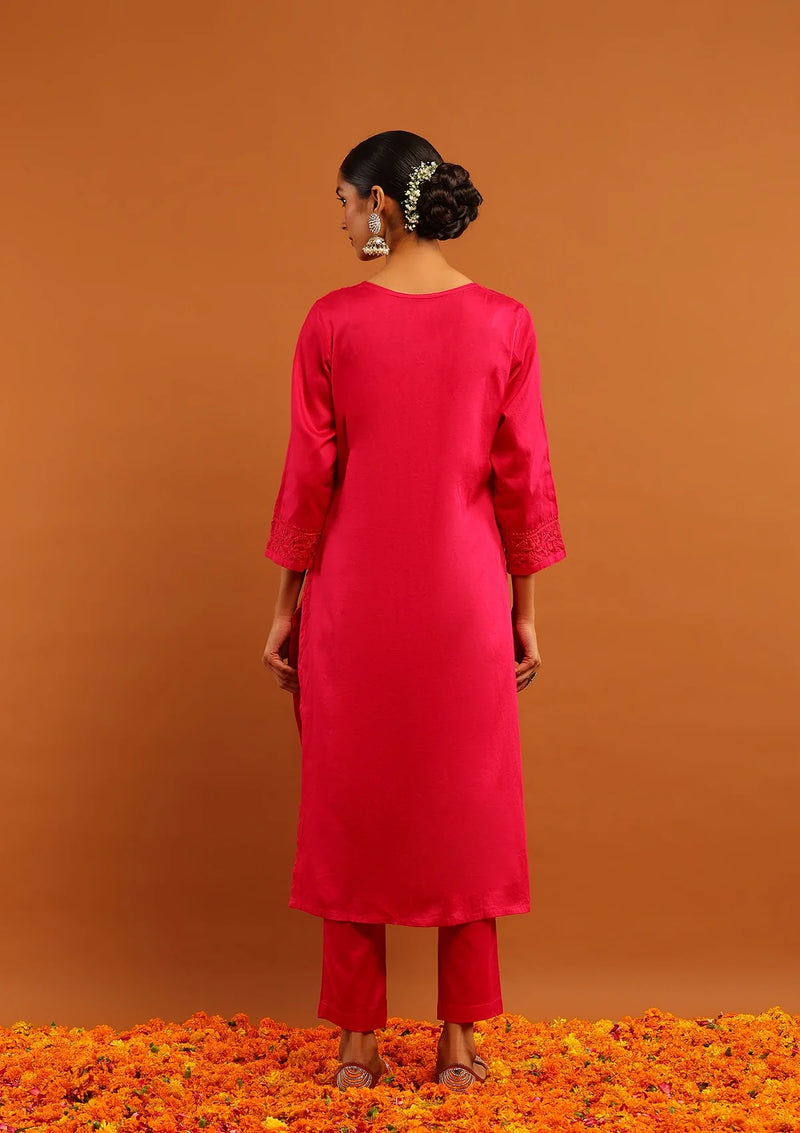 Jaam Silk Chikankari 2PC Kurta Set