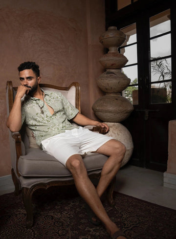 Jamaica Half-Sleeves Mens Shirt for Summer