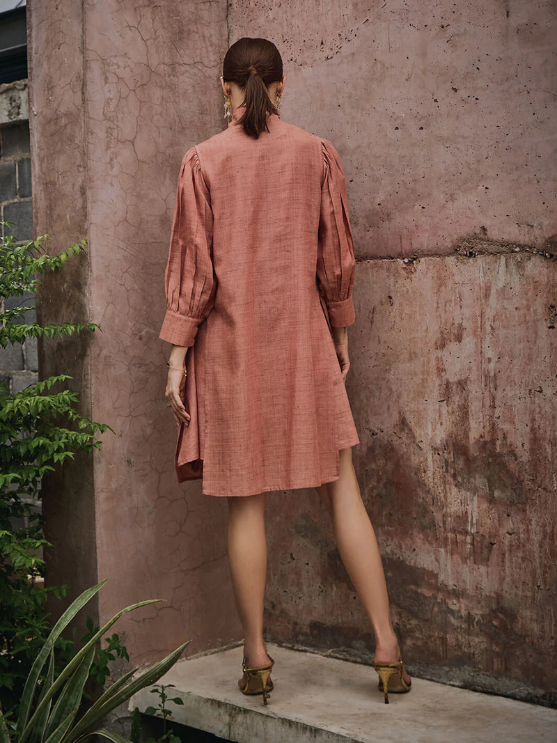 blush pink dress set