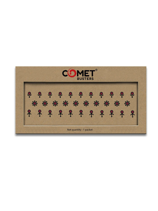Traditional Maroon Bindi Set