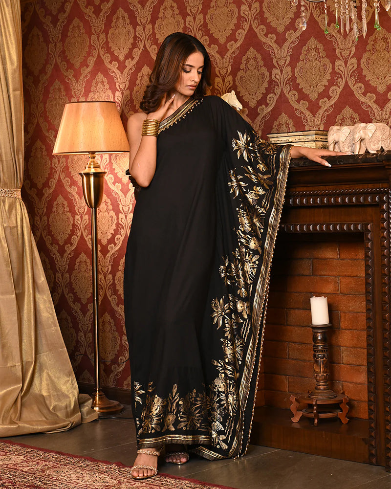 Soft Rayon Foil Luxe Kaftan