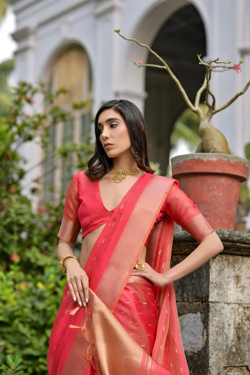 Kalakriti Cotton Silk Yellow Saree