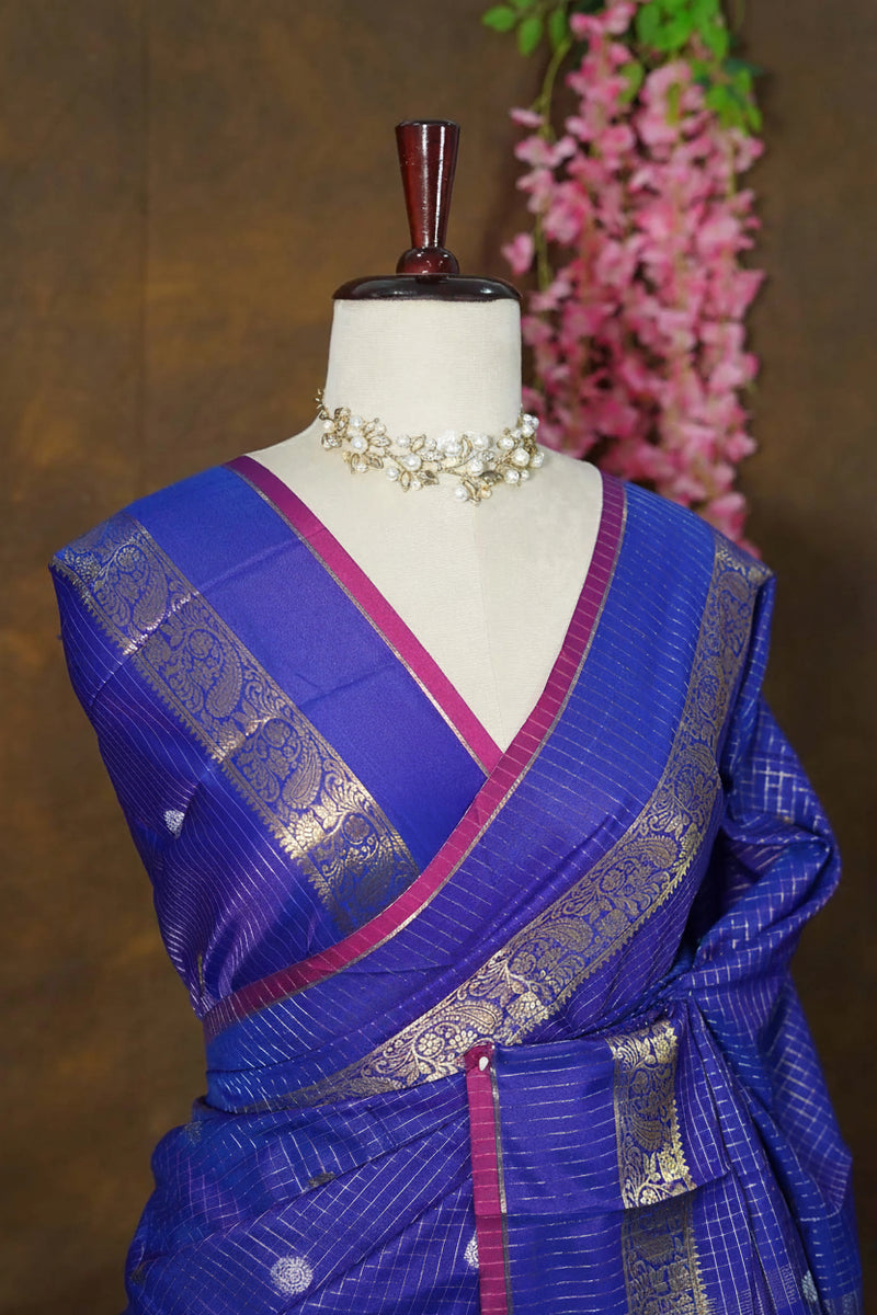 Madurai Neelambari Soft Silk Saree