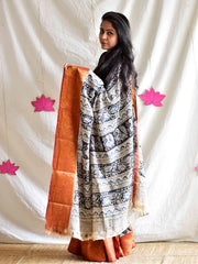 Zari border silk saree