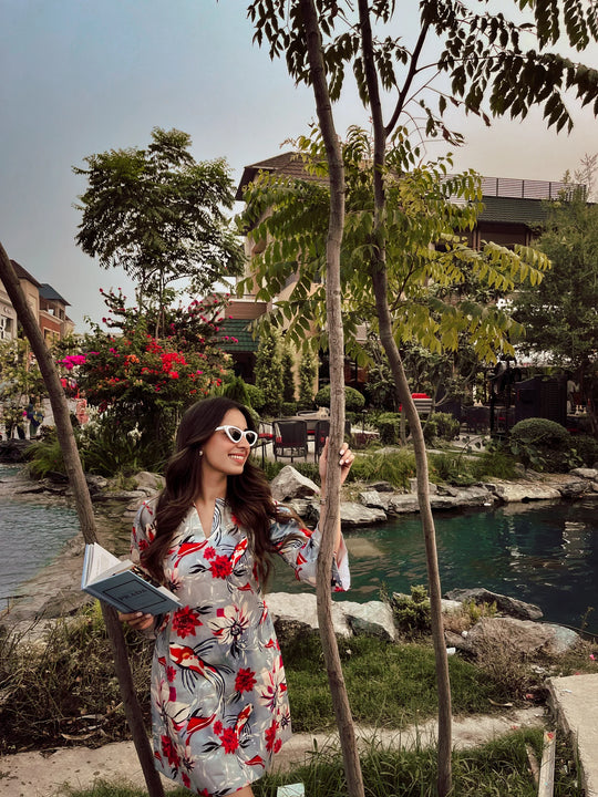 Tropical vacation dress
