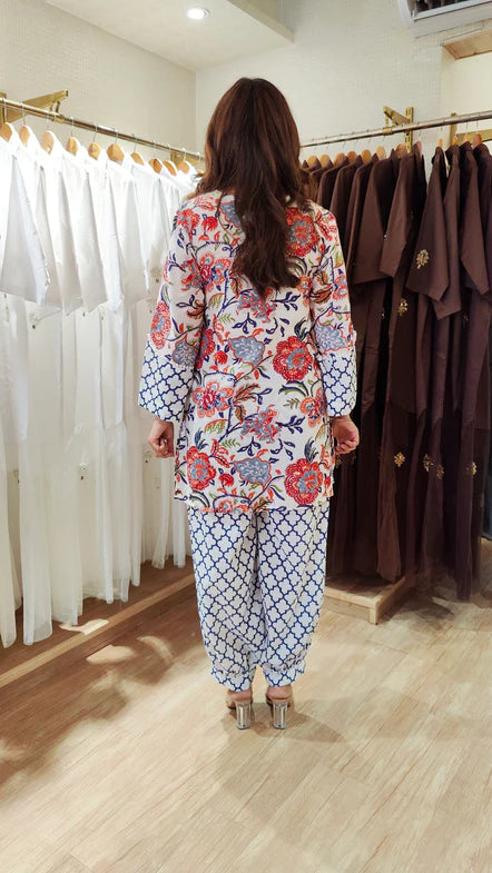 Azure Bloom Co-Ord Set
