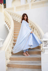 anarkali suit with lace