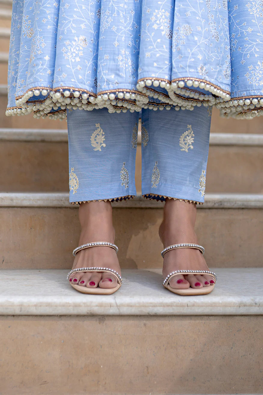 festive wear moti lace suit