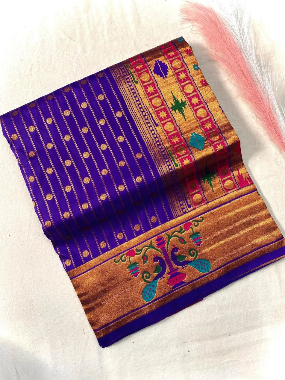 peacock border saree