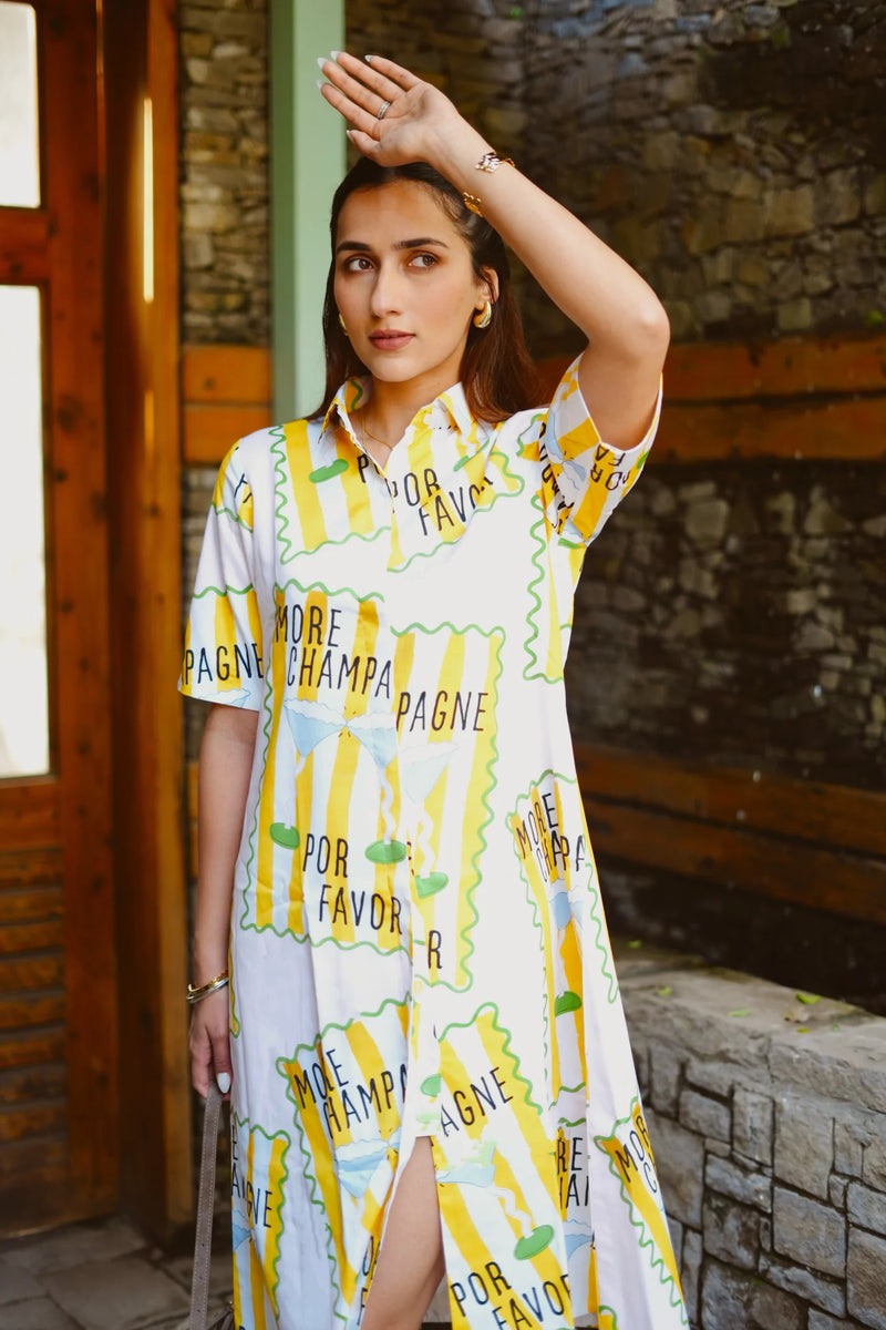 Luxury print dress