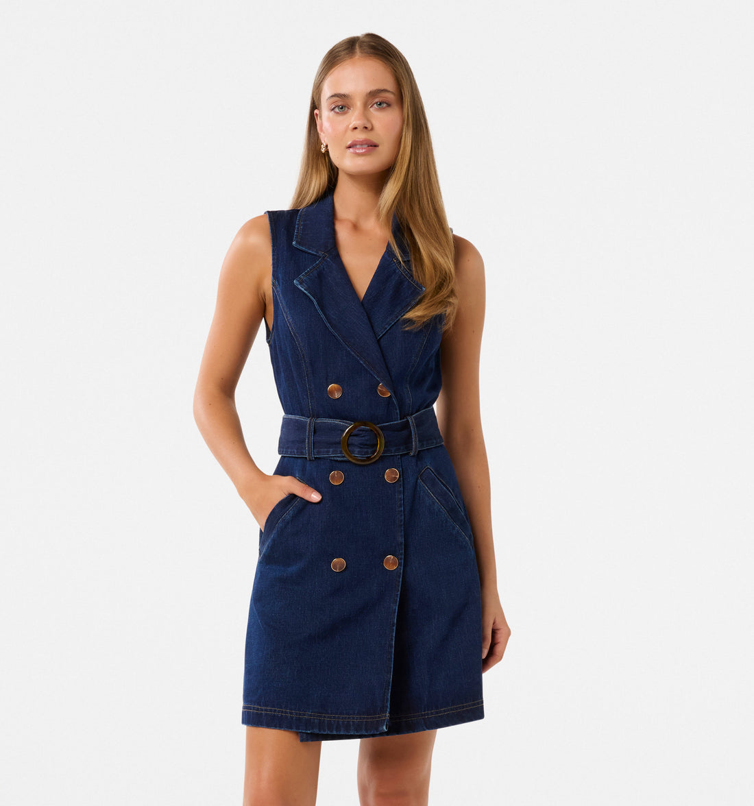 Lizzie Denim Blazer Dress