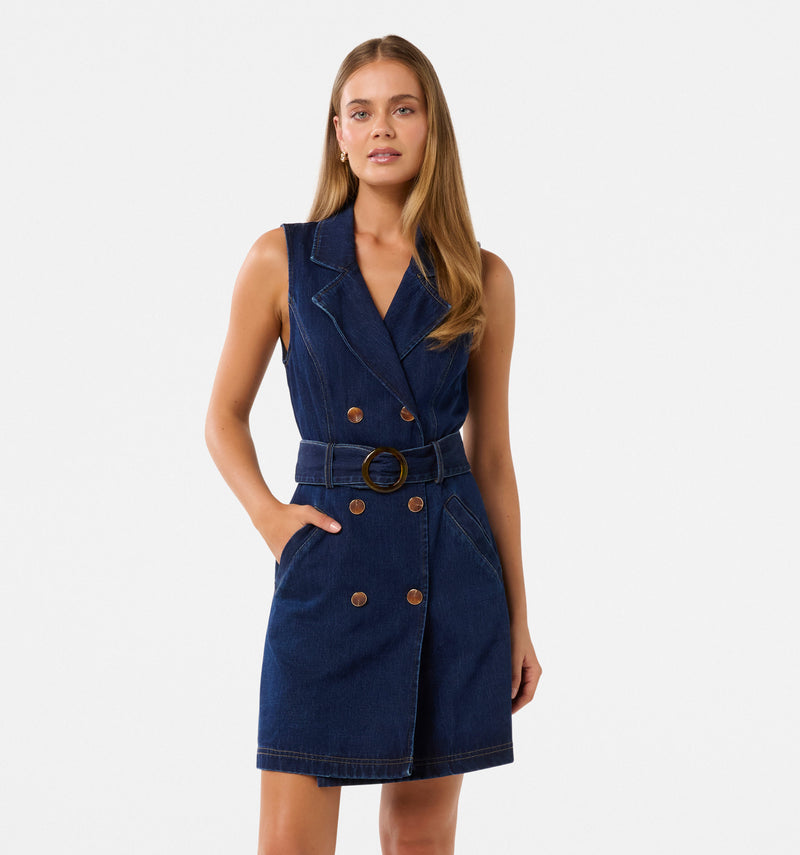 Lizzie Denim Blazer Dress