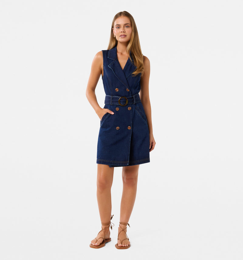 Tailored denim dress