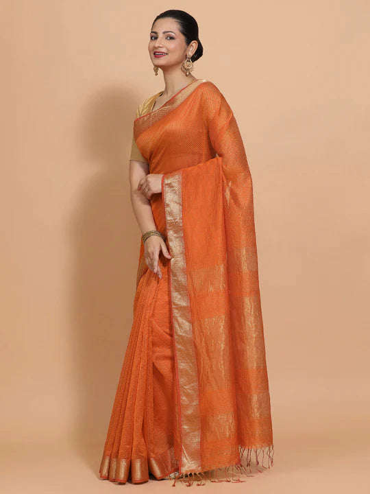 Saree with blouse piece