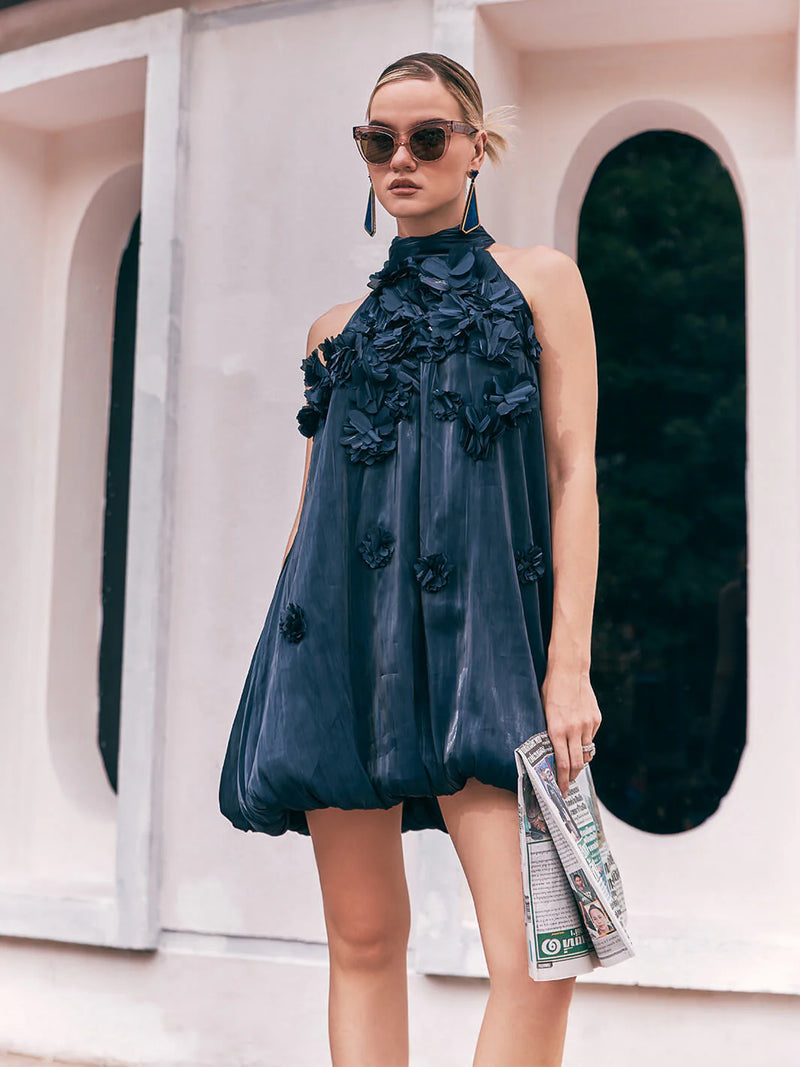 Floral organza dress