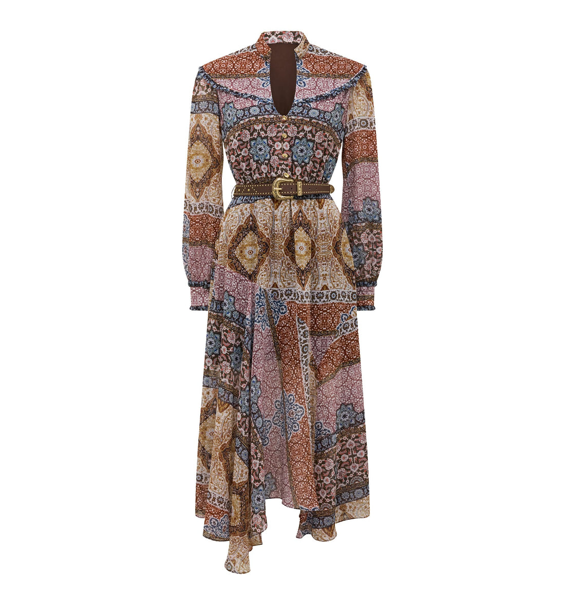 Button-down midi dress