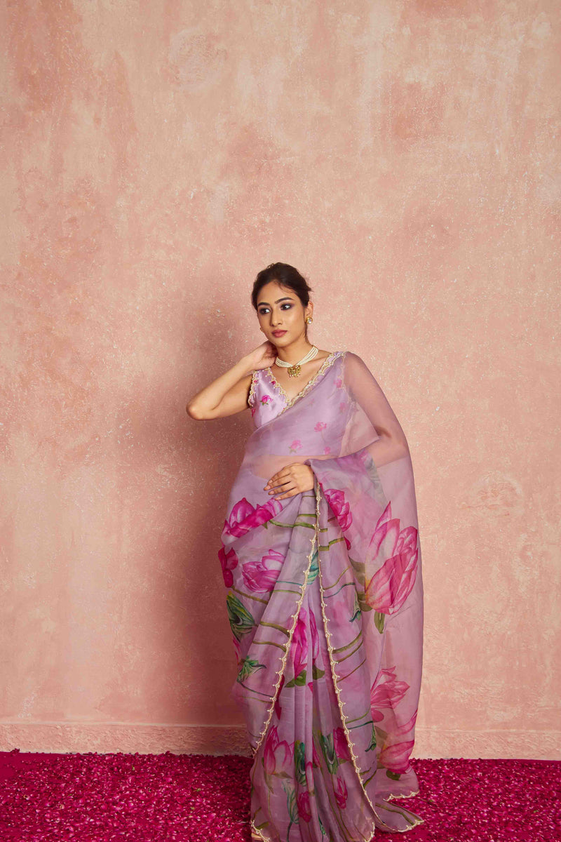 Lightweight silk saree