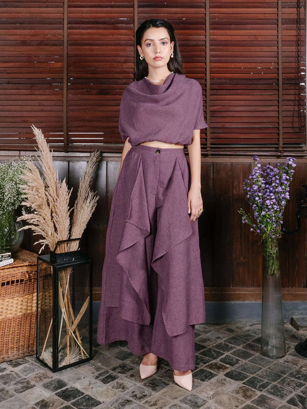 Linen blend co-ord set