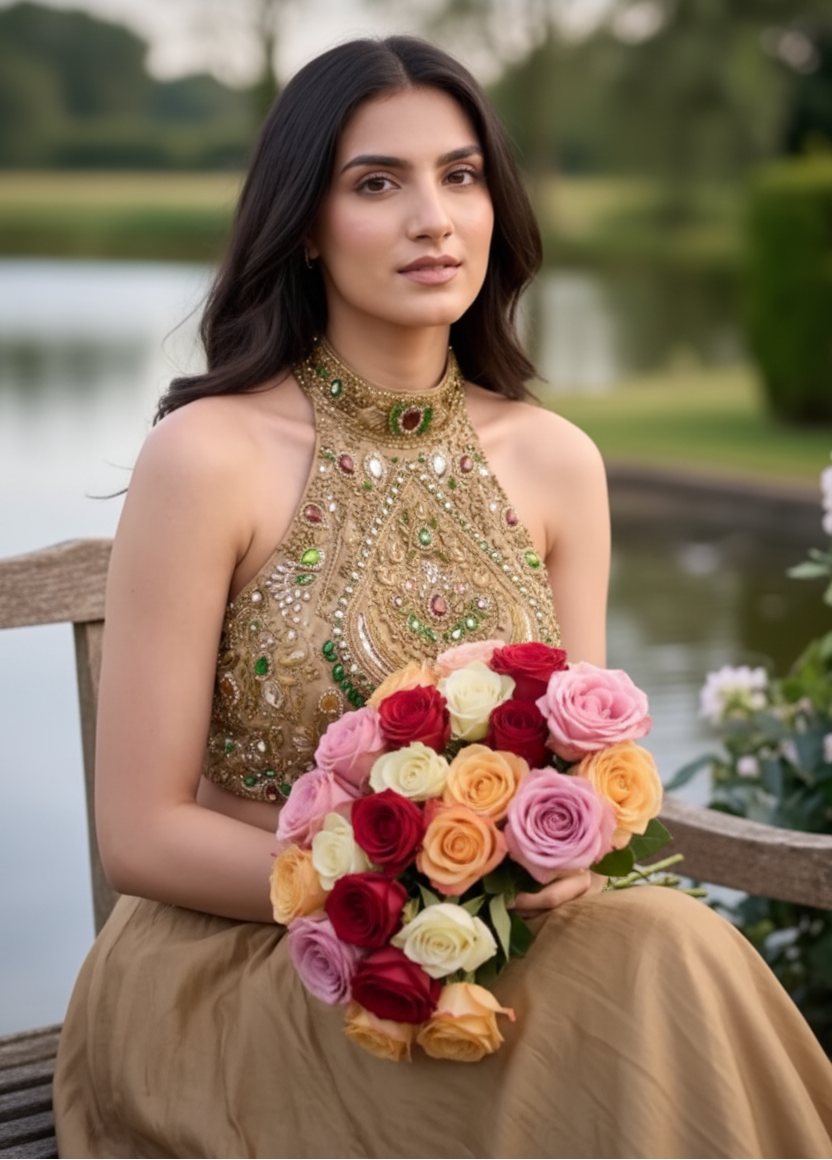 Met Gala-Inspired Amethyst Couture Lehenga
