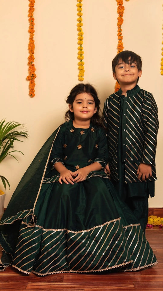 Mimosa Green Lehenga Set