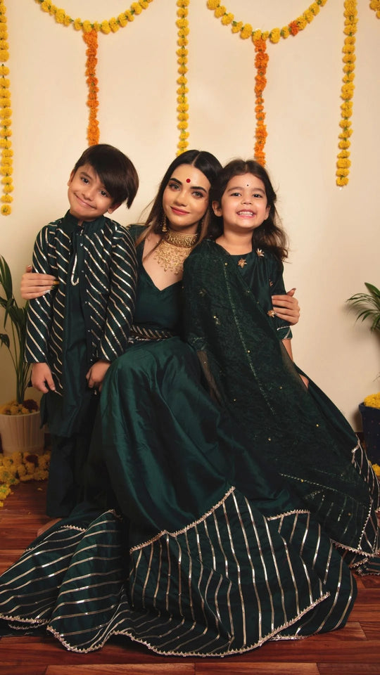 Mimosa Green Lehenga Set