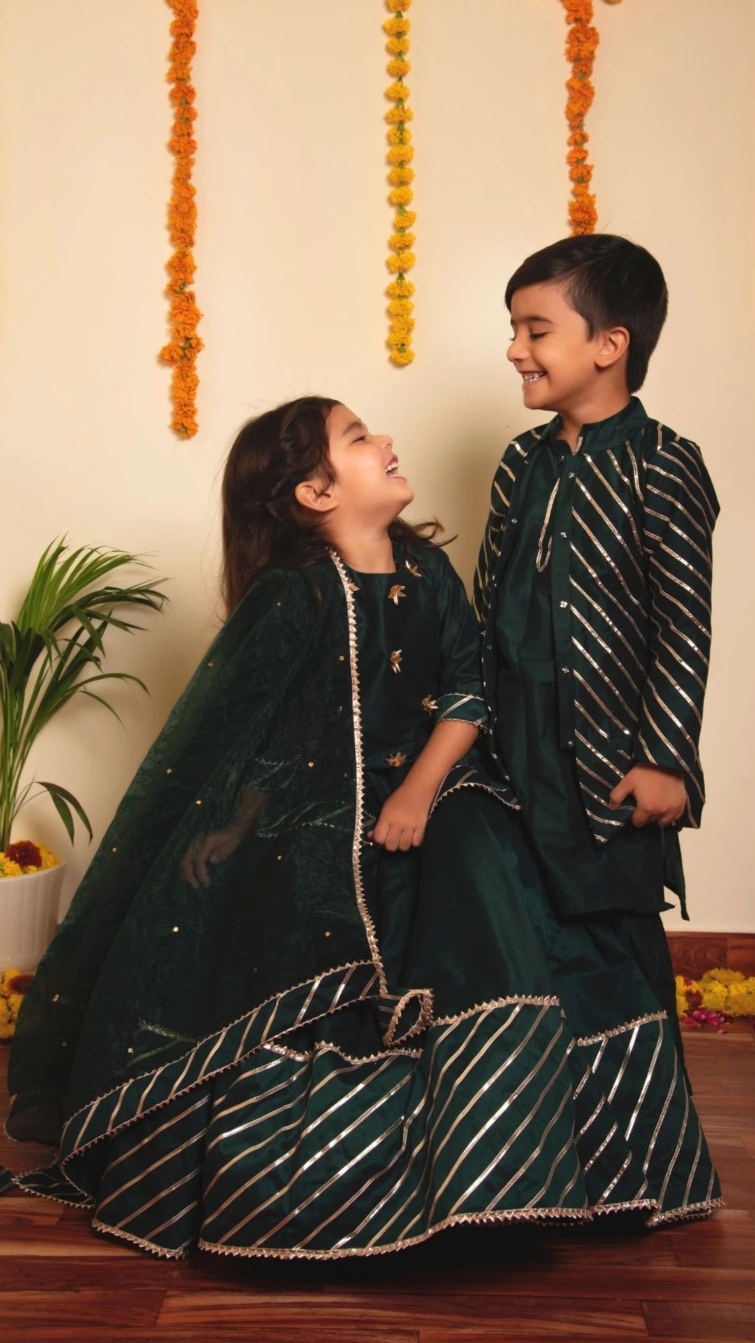 Mimosa Green Lehenga Set