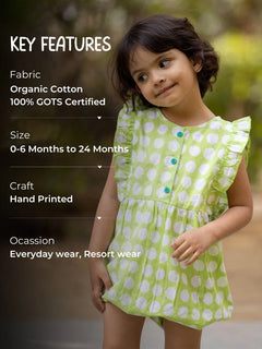 Baby organic romper