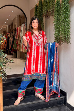 Kiss Me Embroidered Suit Set