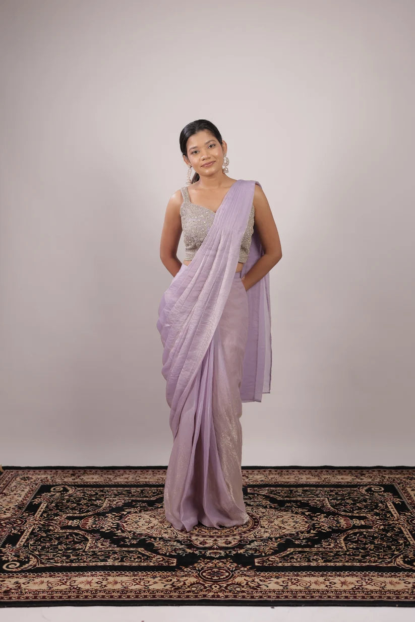 Embellished Fendy Silk Ready-to-Wear Saree