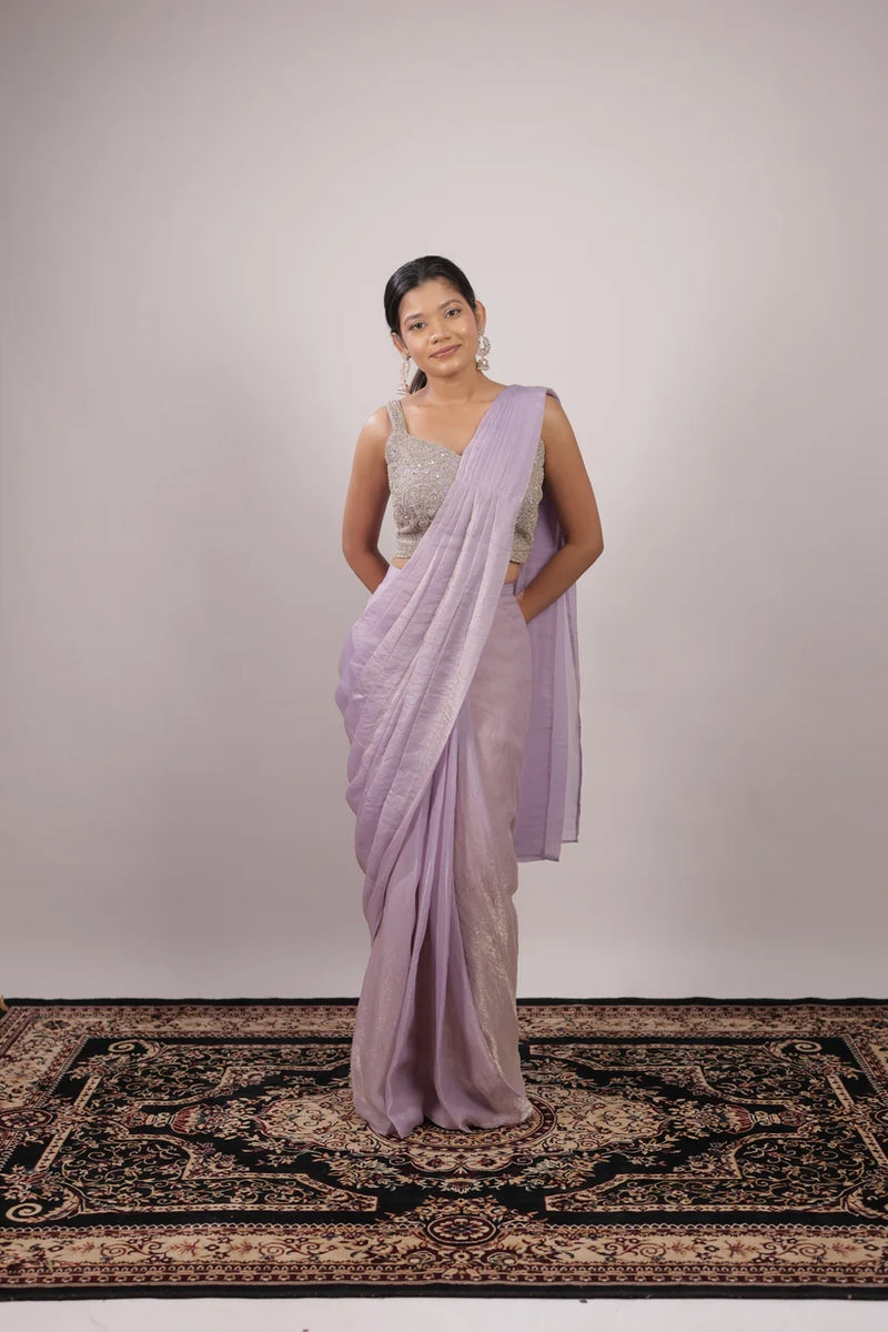 Embellished Fendy Silk Ready-to-Wear Saree