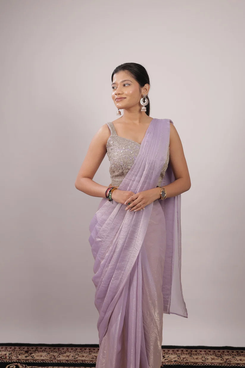 Embellished Fendy Silk Ready-to-Wear Saree