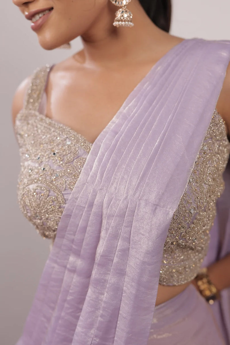 Embellished Fendy Silk Ready-to-Wear Saree