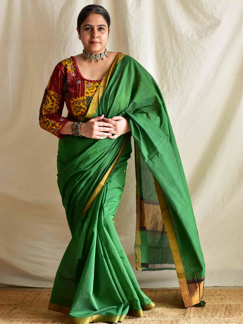 Mosiki Maheshwari Cotton Saree