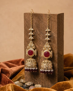 Mrigakshi Pearl Drop Jhumkas