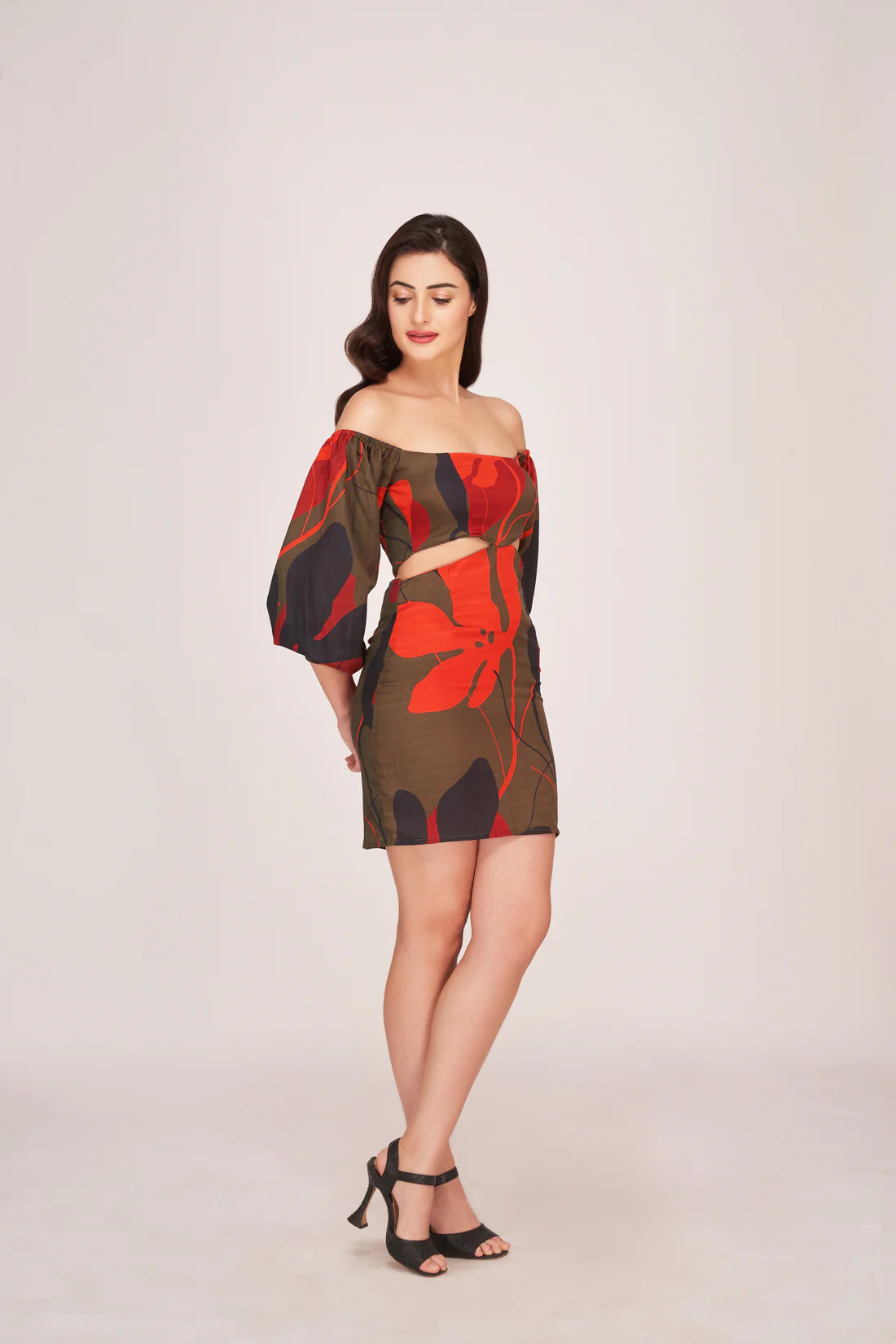 Floral print dress