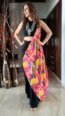 skirt with attached pallu