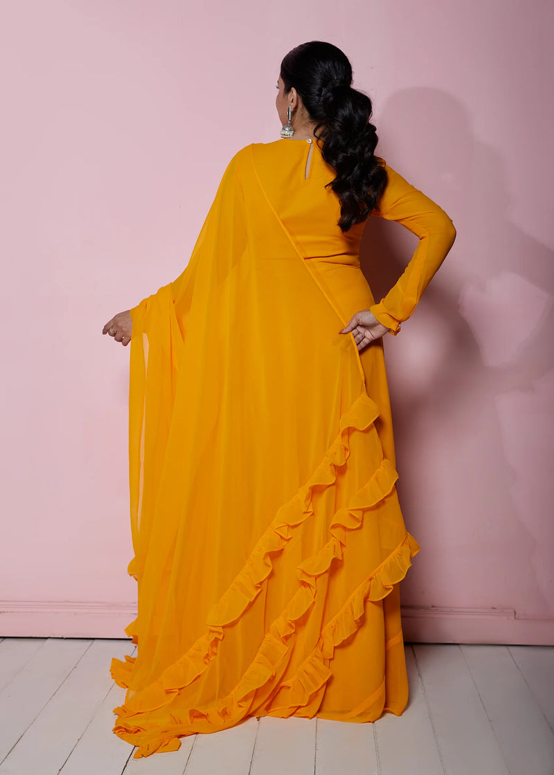 Amber Anarkali with Dupatta
