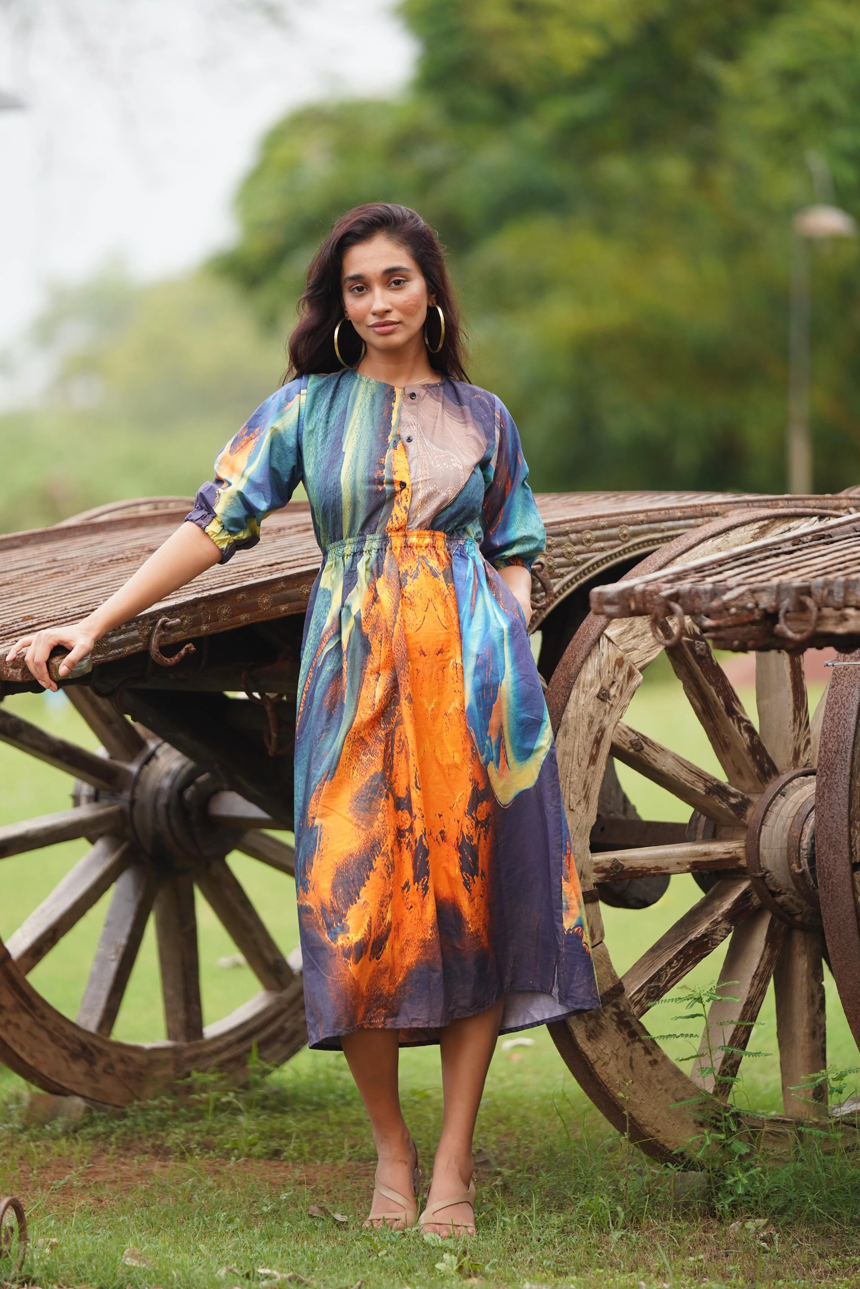 Trendy cotton dress