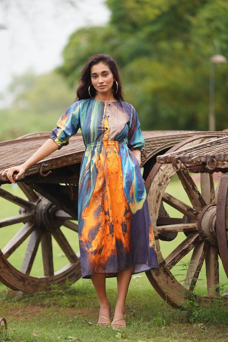 Trendy cotton dress