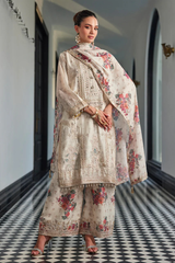 Off-White Chinnon Fitoor-e-Phool Suit Set