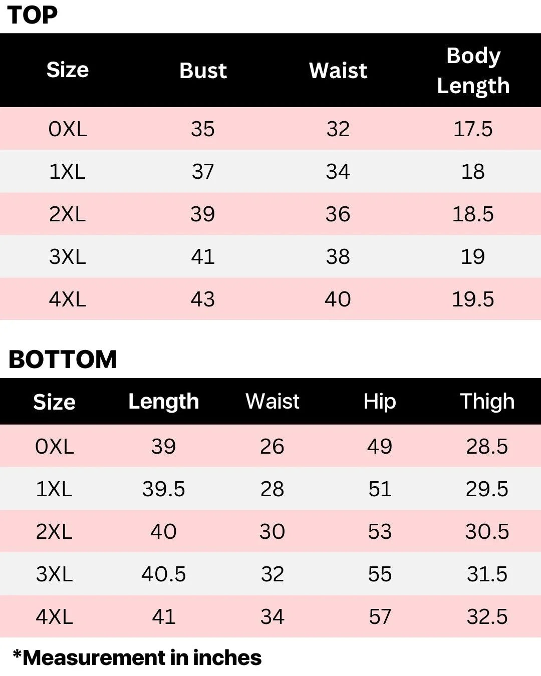 Size Guide