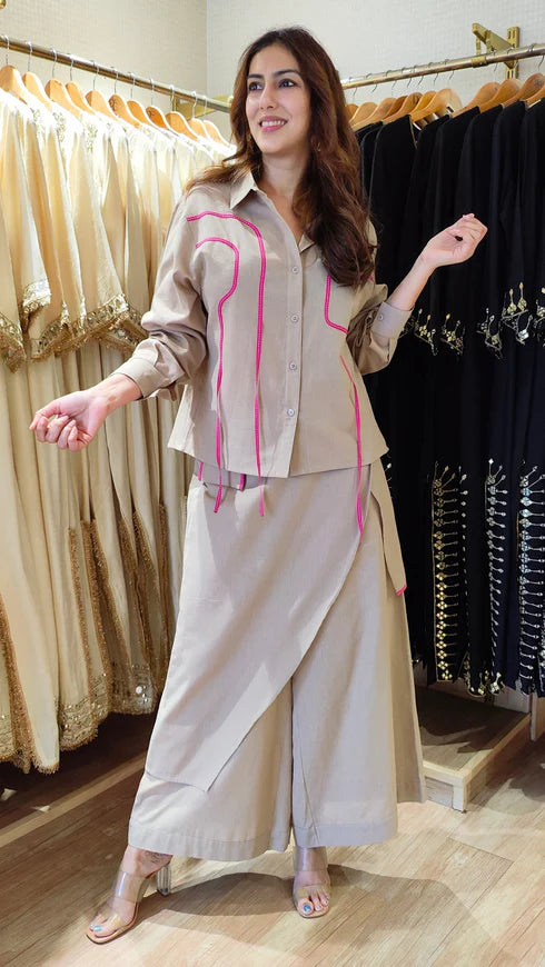 Pink Ribbon Flap Co-ord Set