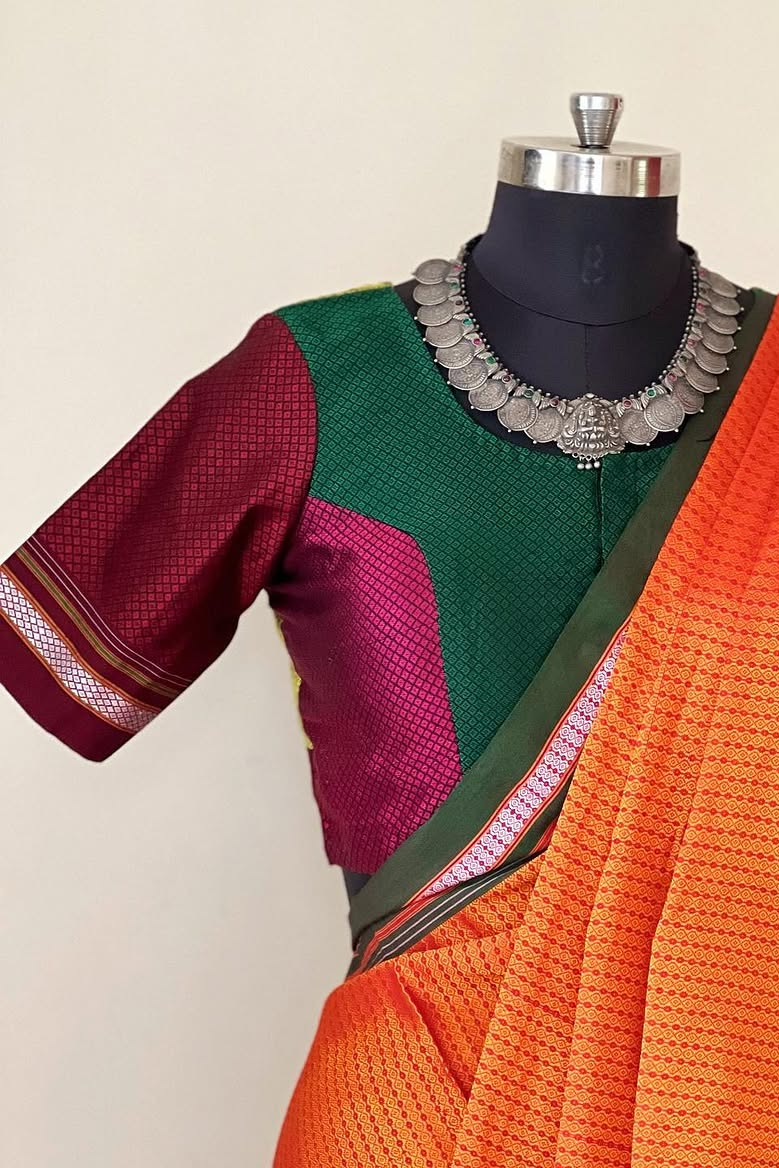 Rangrez Khun Patchwork Blouse