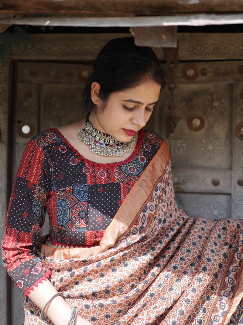 Patchwork Kutch Mirror Work Blouse