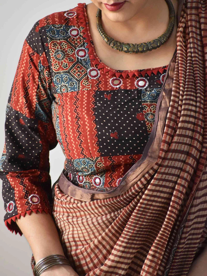 padded cotton blouse