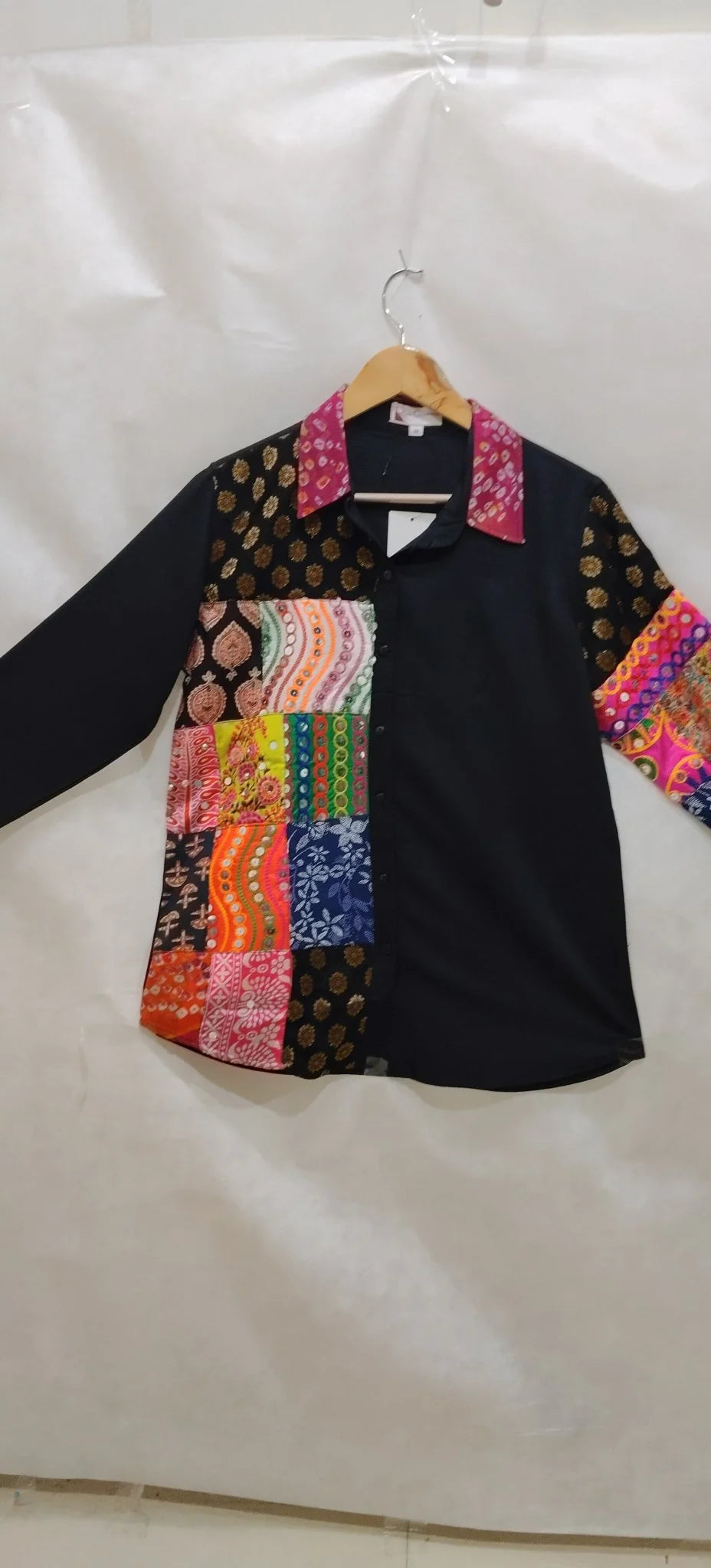 Woman Berang Patchwork Fusion Shirt
