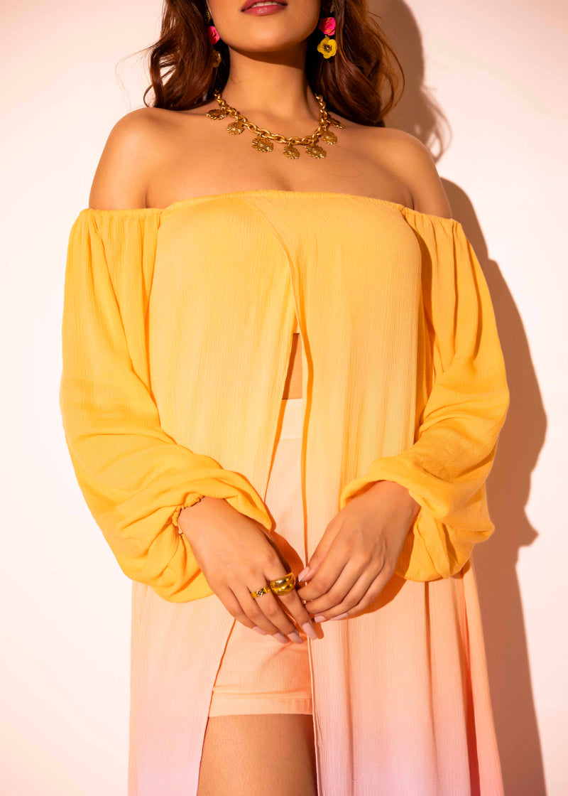 peach and aqua summer wear