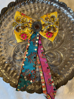 Phoolon Ki Rani Yellow Floral Bow