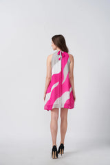 Pink halter dress